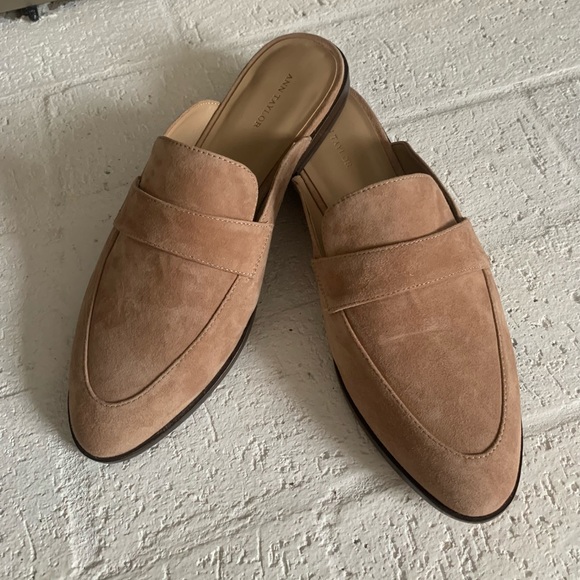 Ann Taylor Shoes - ANN TAYLOR Geraldine slip on mule style loafers. Worn once.